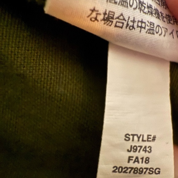 J Crew Mercantile Green Straight Leg Chino Pants size 4 - Picture 7 of 7